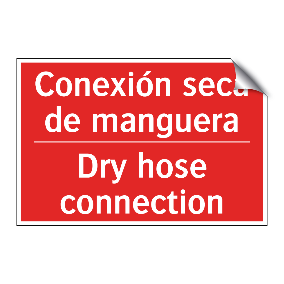 Conexión seca de manguera - Dry hose connection