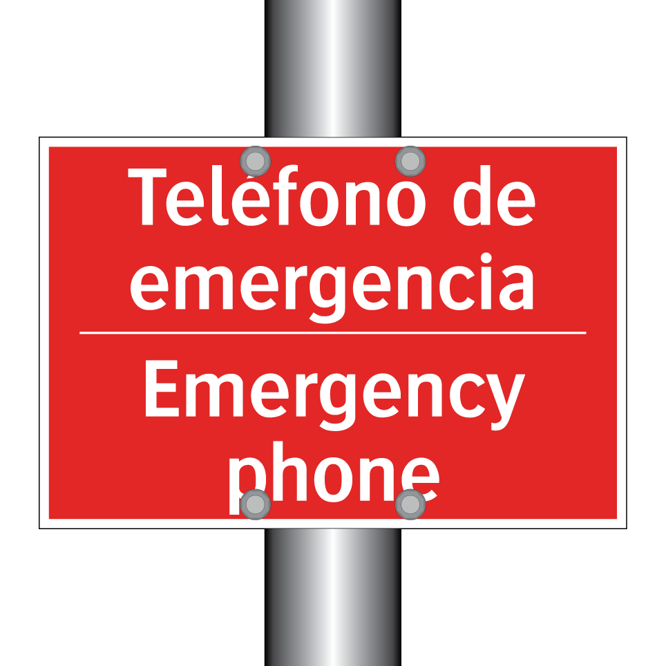 Teléfono de emergencia - Emergency phone