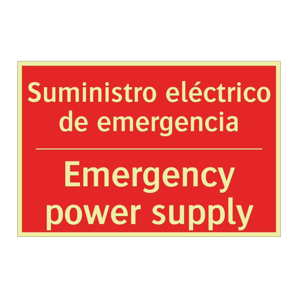 Suministro eléctrico de /.../ - Emergency power supply