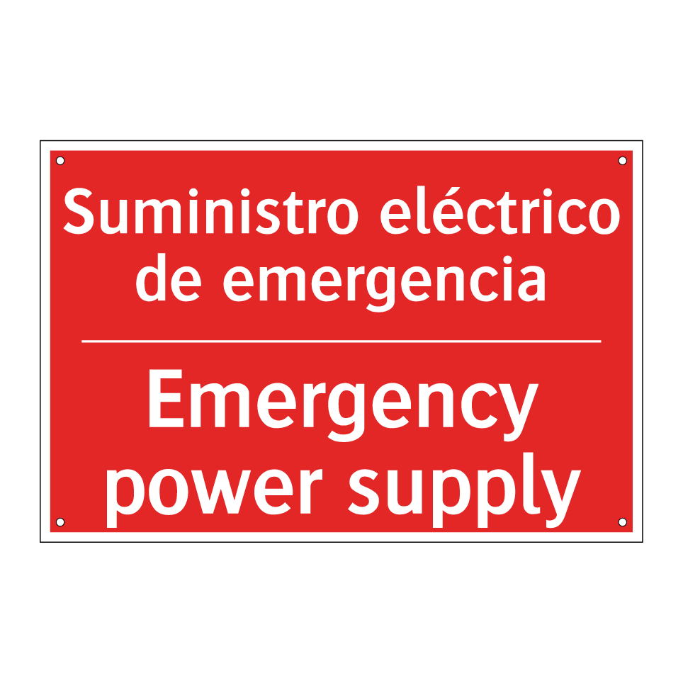 Suministro eléctrico de /.../ - Emergency power supply