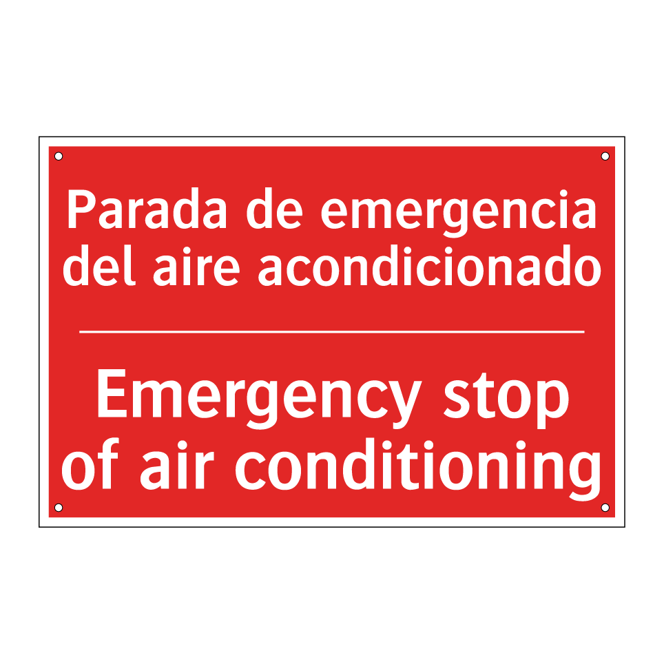 Parada de emergencia del aire /.../ - Emergency stop of air /.../
