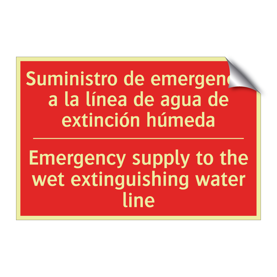 Suministro de emergencia a la /.../ - Emergency supply to the wet /.../