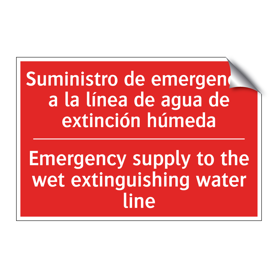 Suministro de emergencia a la /.../ - Emergency supply to the wet /.../