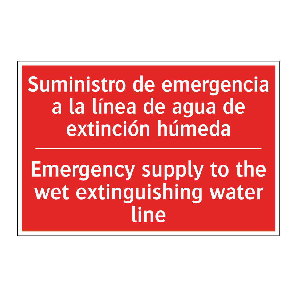Suministro de emergencia a la /.../ - Emergency supply to the wet /.../