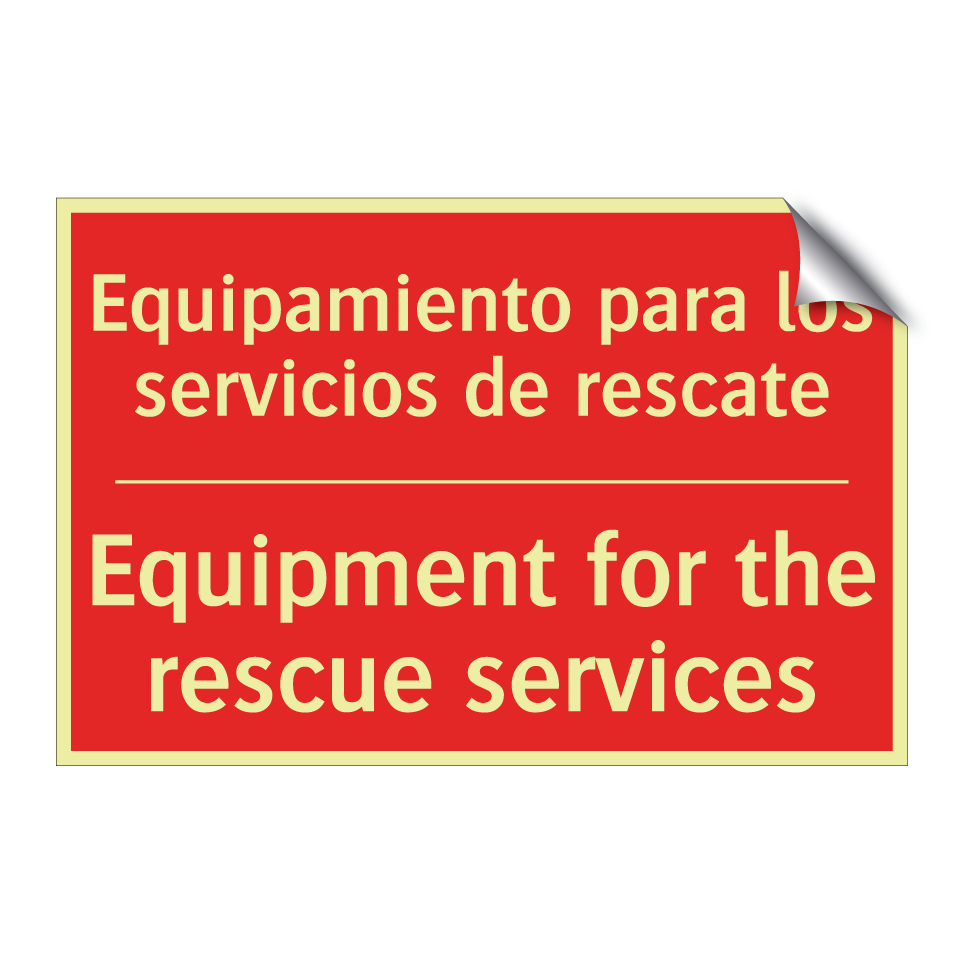 Equipamiento para los /.../ - Equipment for the rescue /.../