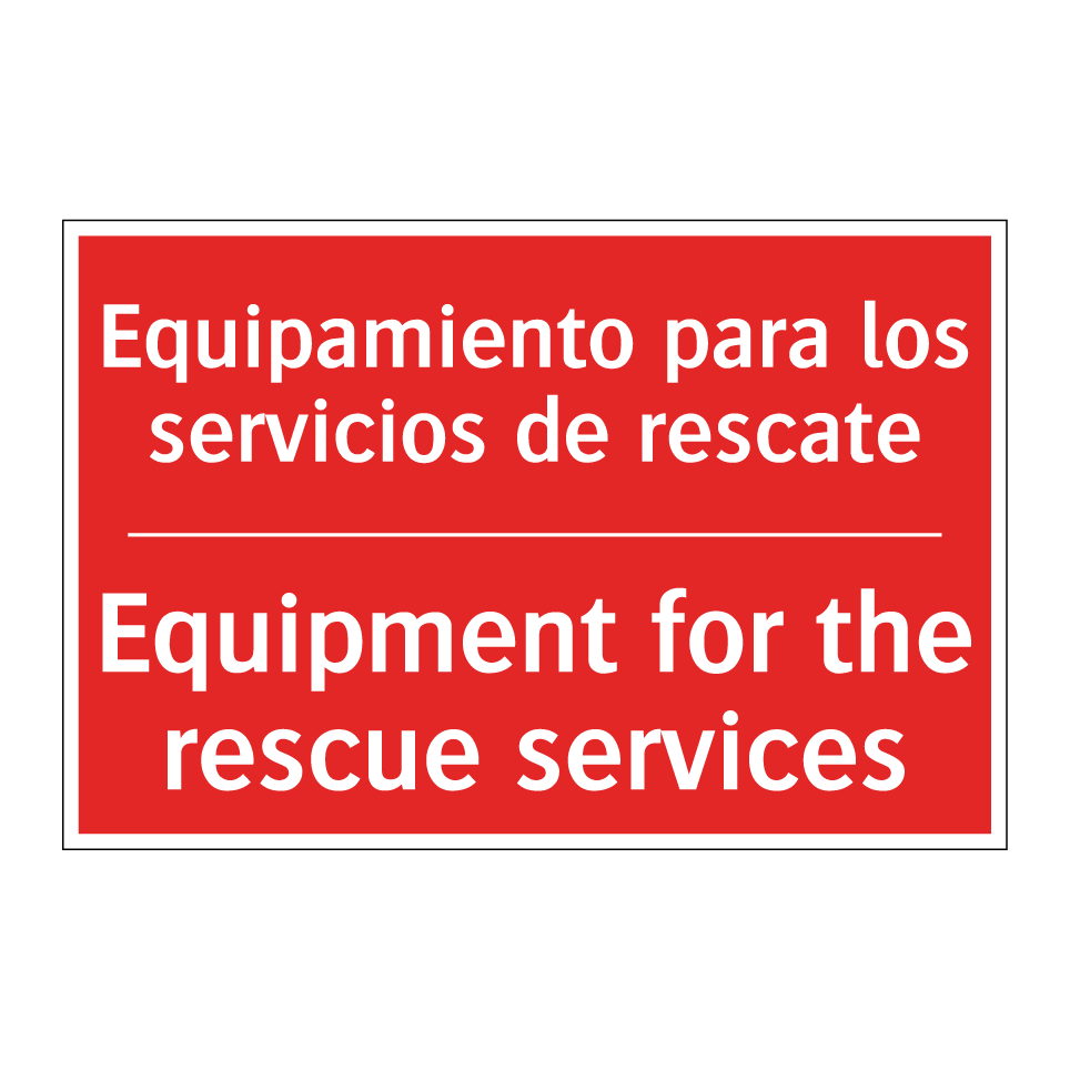 Equipamiento para los /.../ - Equipment for the rescue /.../