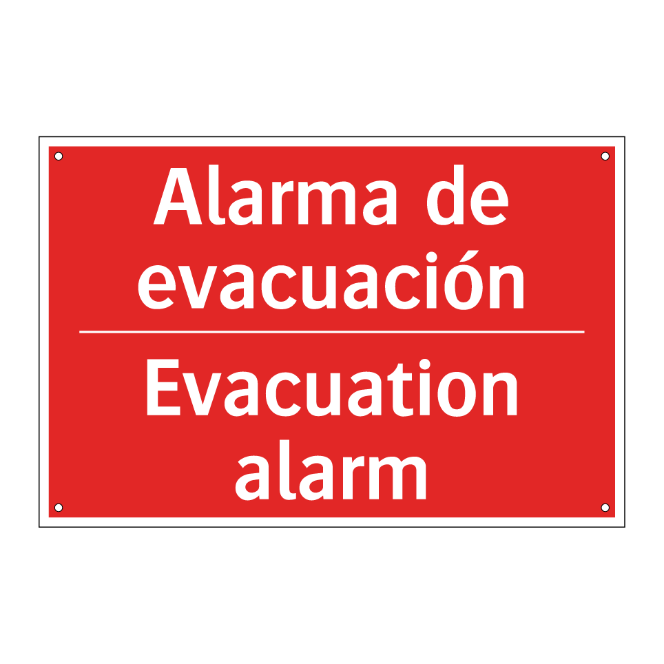 Alarma de evacuación - Evacuation alarm