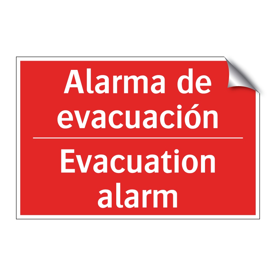 Alarma de evacuación - Evacuation alarm