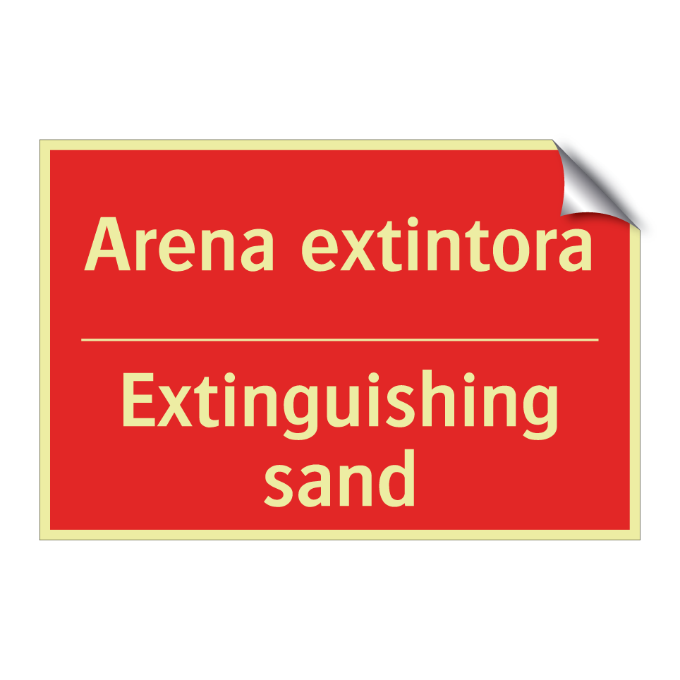 Arena extintora - Extinguishing sand