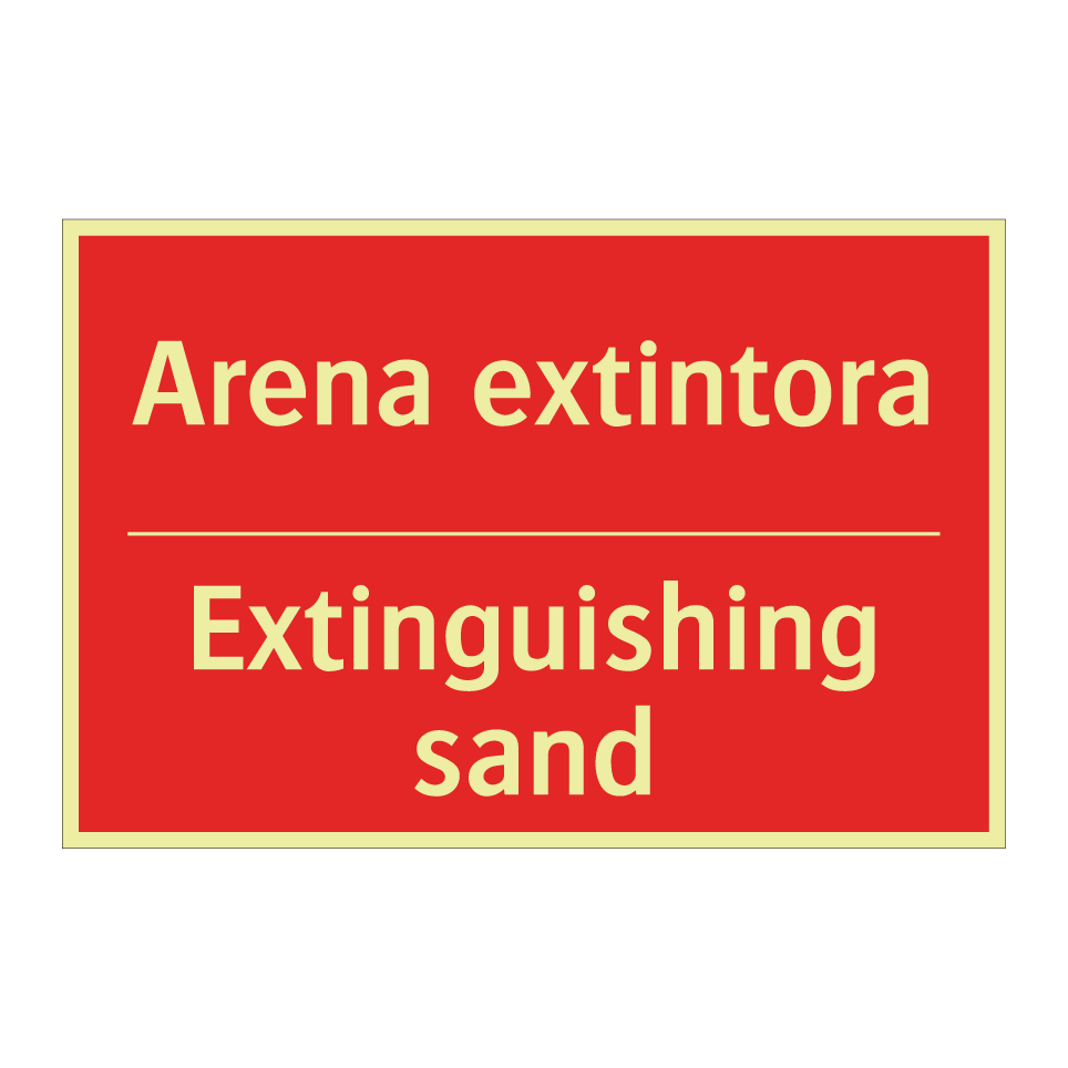 Arena extintora - Extinguishing sand
