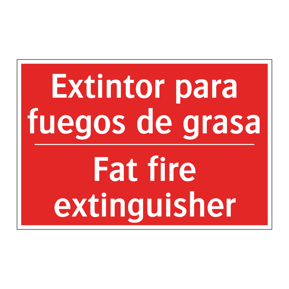 Extintor para fuegos de grasa - Fat fire extinguisher