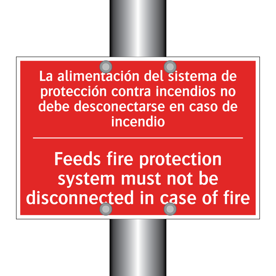 La alimentación del sistema /.../ - Feeds fire protection system /.../