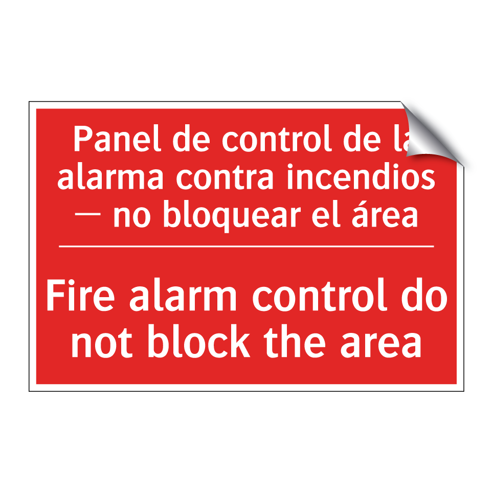 Panel de control de la alarma /.../ - Fire alarm control do not /.../