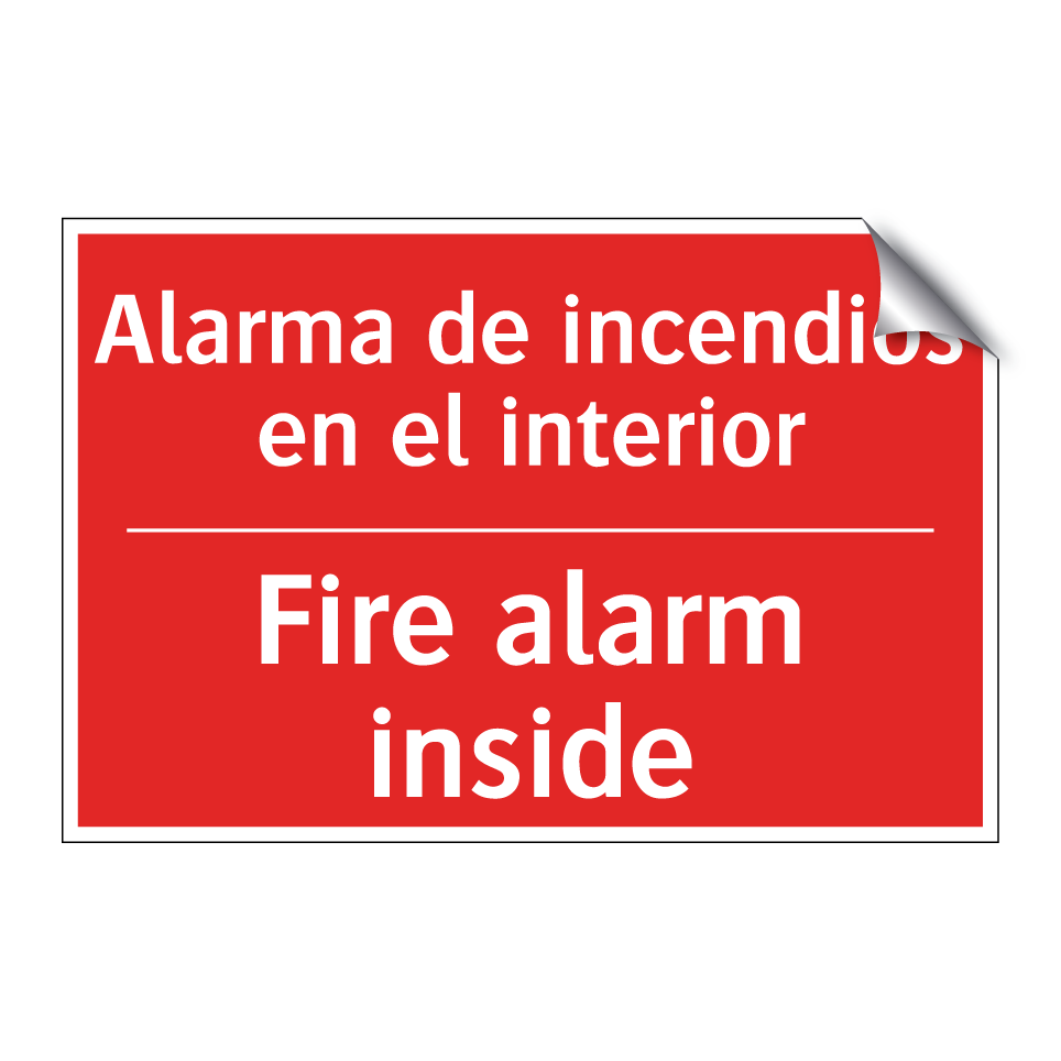 Alarma de incendios en el /.../ - Fire alarm inside