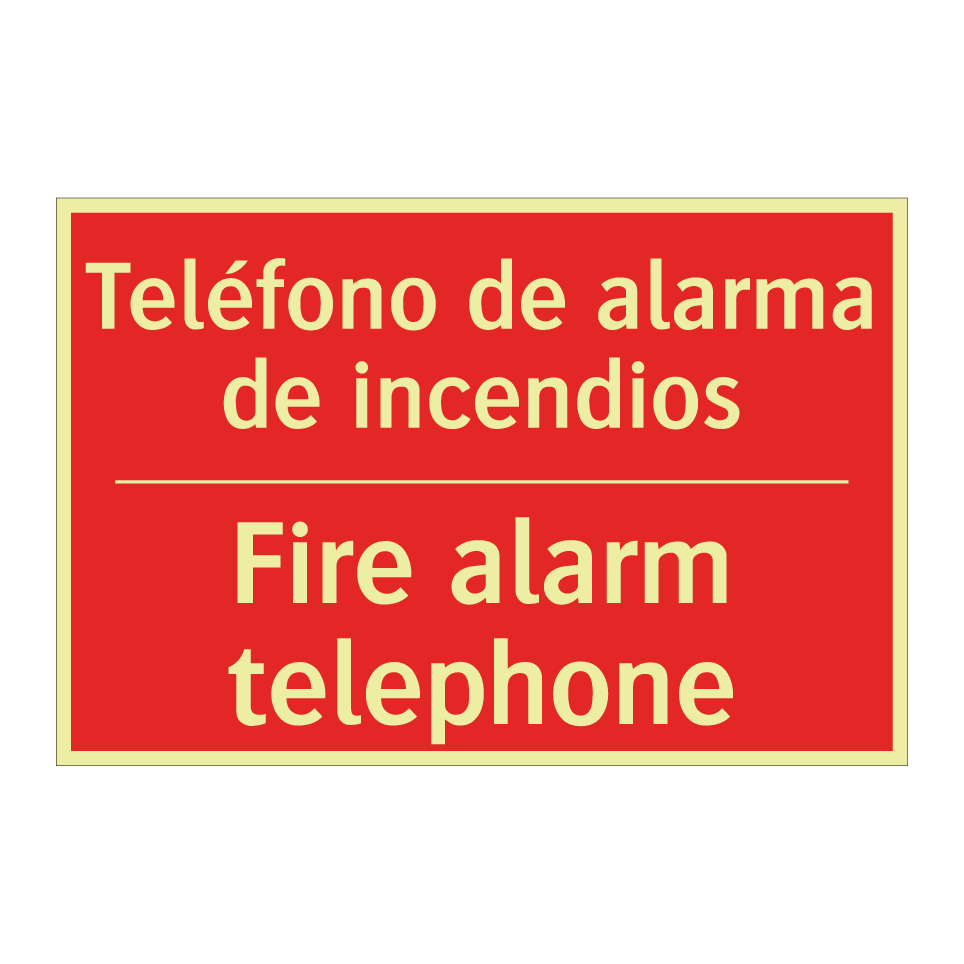 Teléfono de alarma de /.../ - Fire alarm telephone