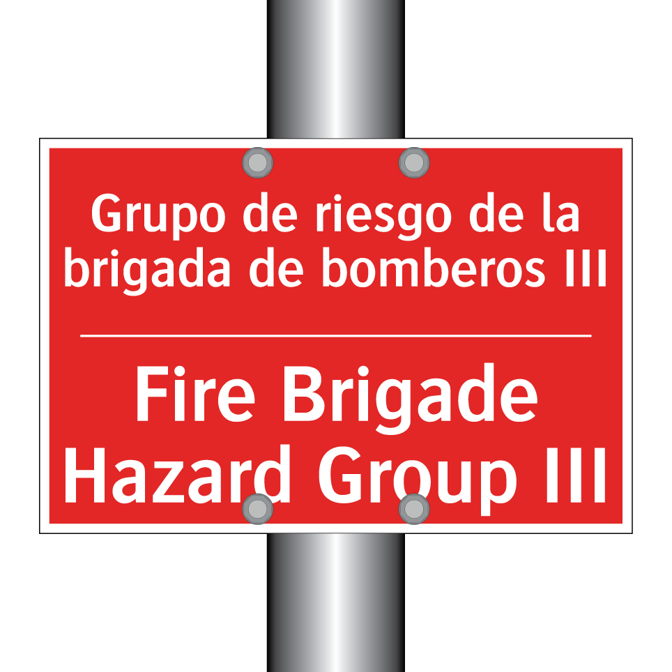 Grupo de riesgo de la brigada /.../ - Fire Brigade Hazard Group III