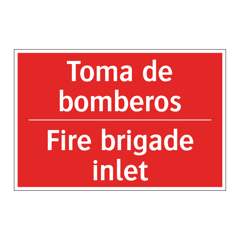 Toma de bomberos - Fire brigade inlet