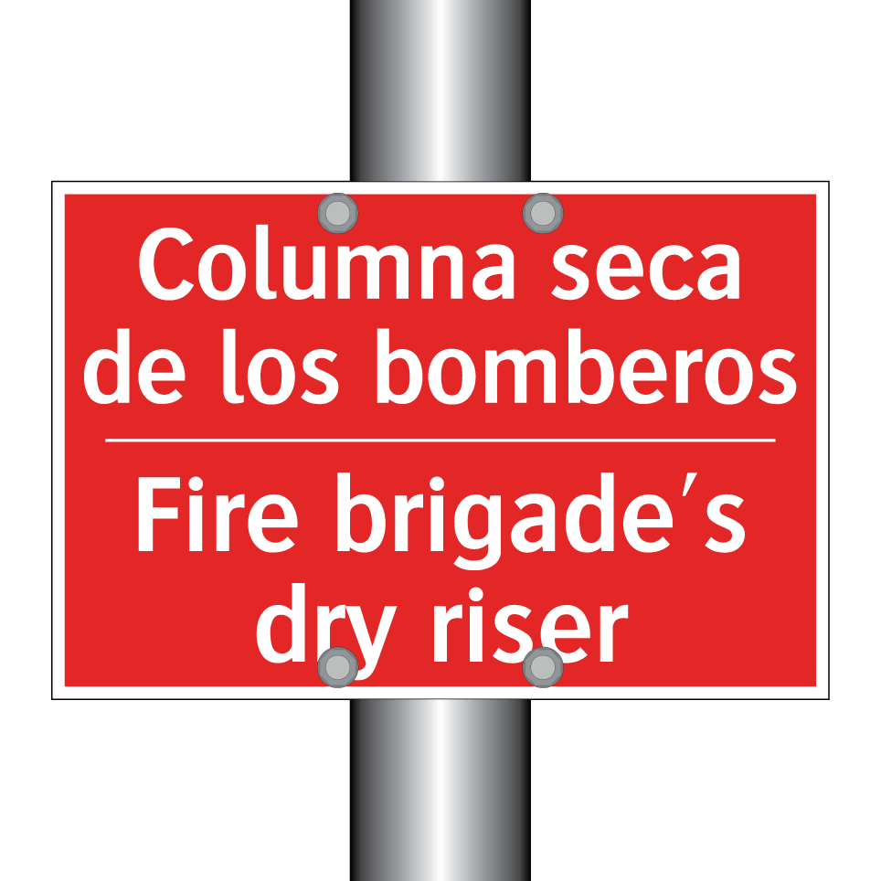 Columna seca de los bomberos - Fire brigade's dry riser