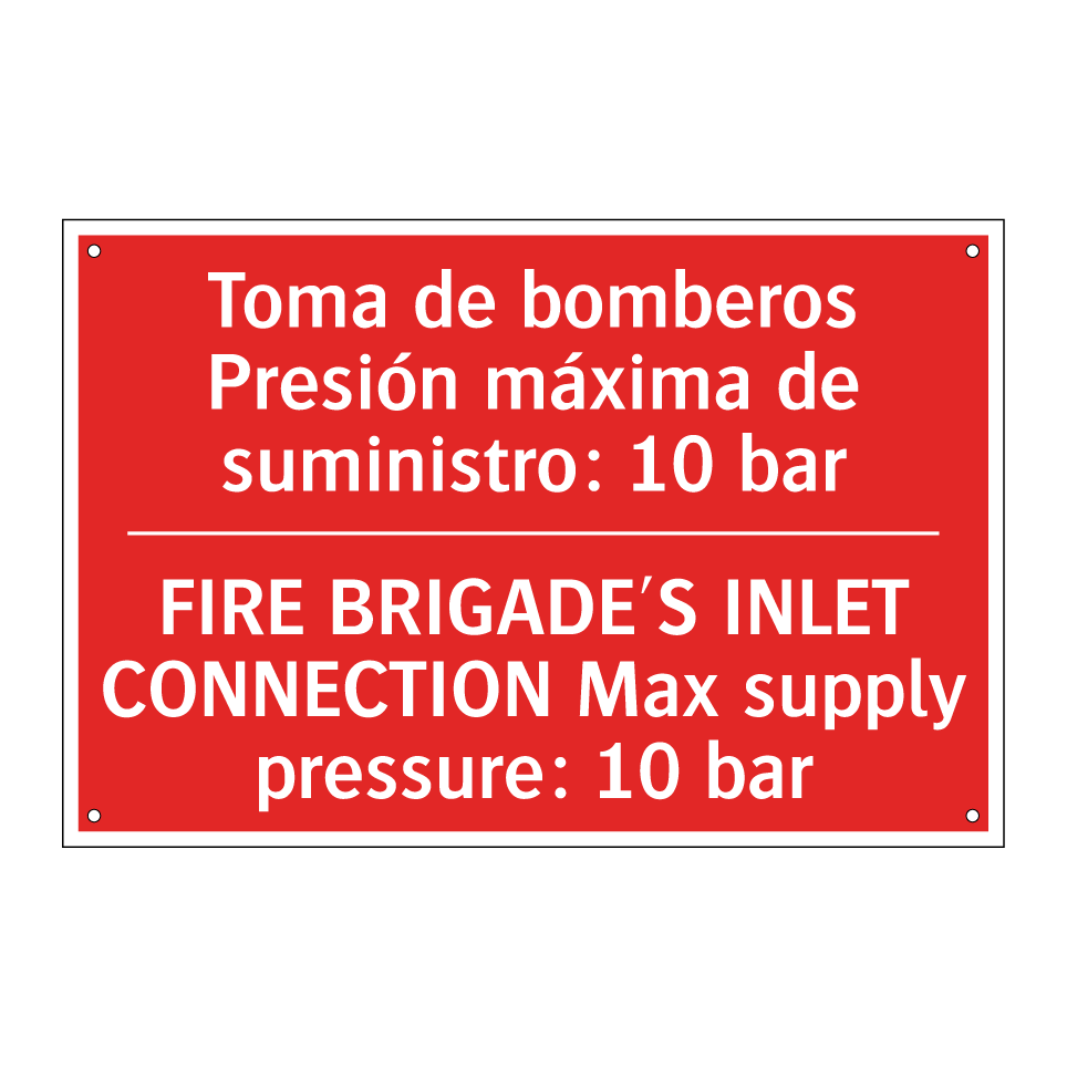 Toma de bomberos /.../ - FIRE BRIGADE'S INLET /.../