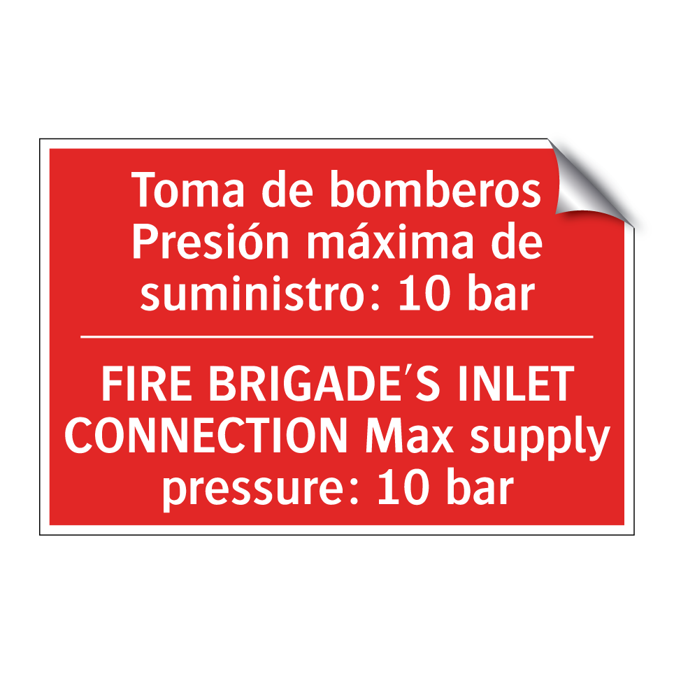 Toma de bomberos /.../ - FIRE BRIGADE'S INLET /.../