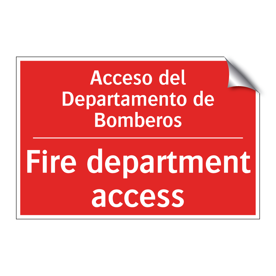 Acceso del Departamento de /.../ - Fire department access