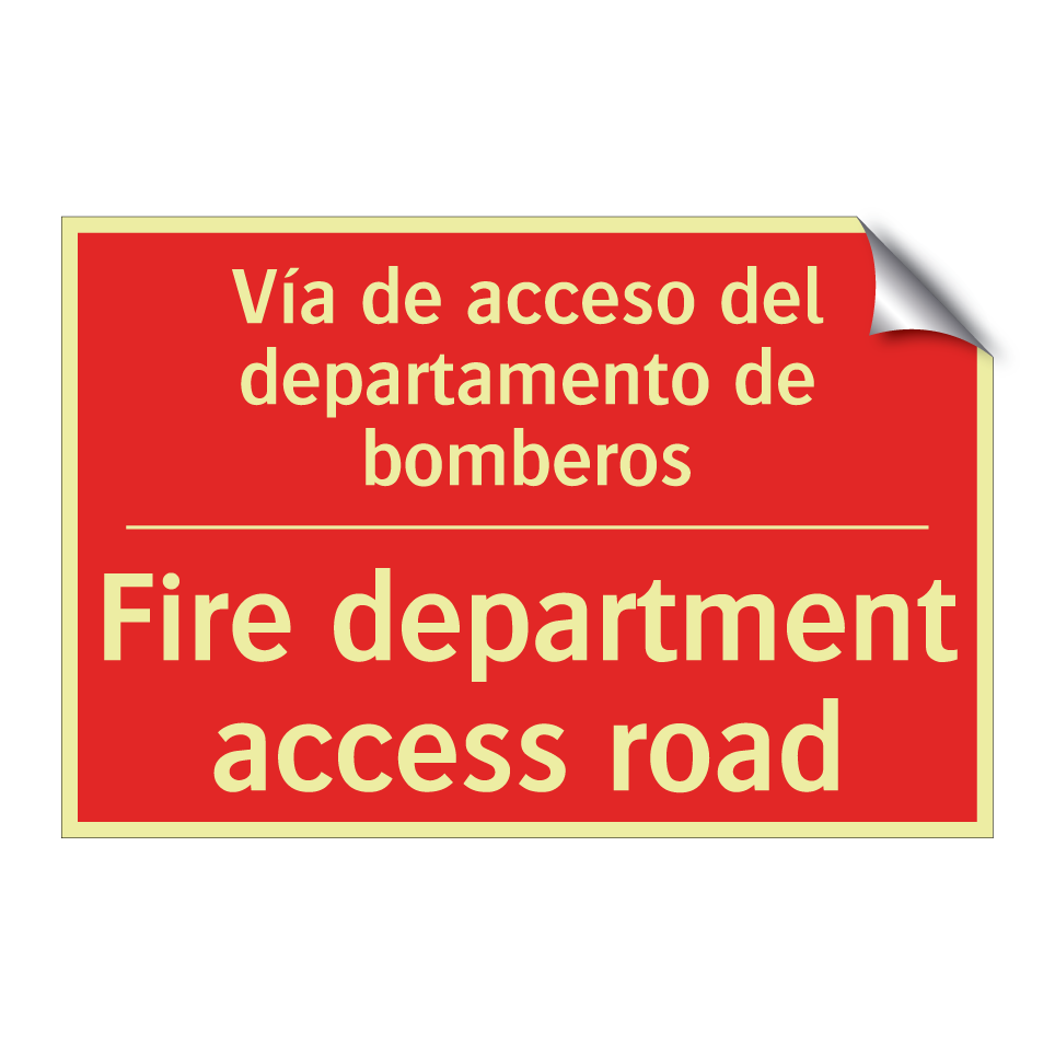 Vía de acceso del /.../ - Fire department access road