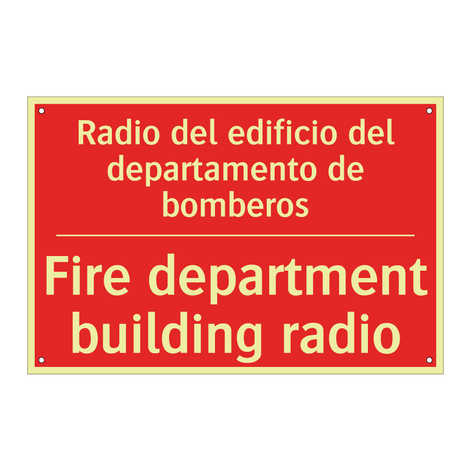 Radio del edificio del /.../ - Fire department building radio