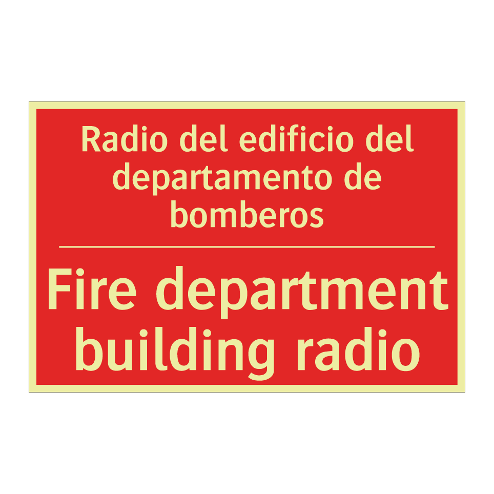 Radio del edificio del /.../ - Fire department building radio