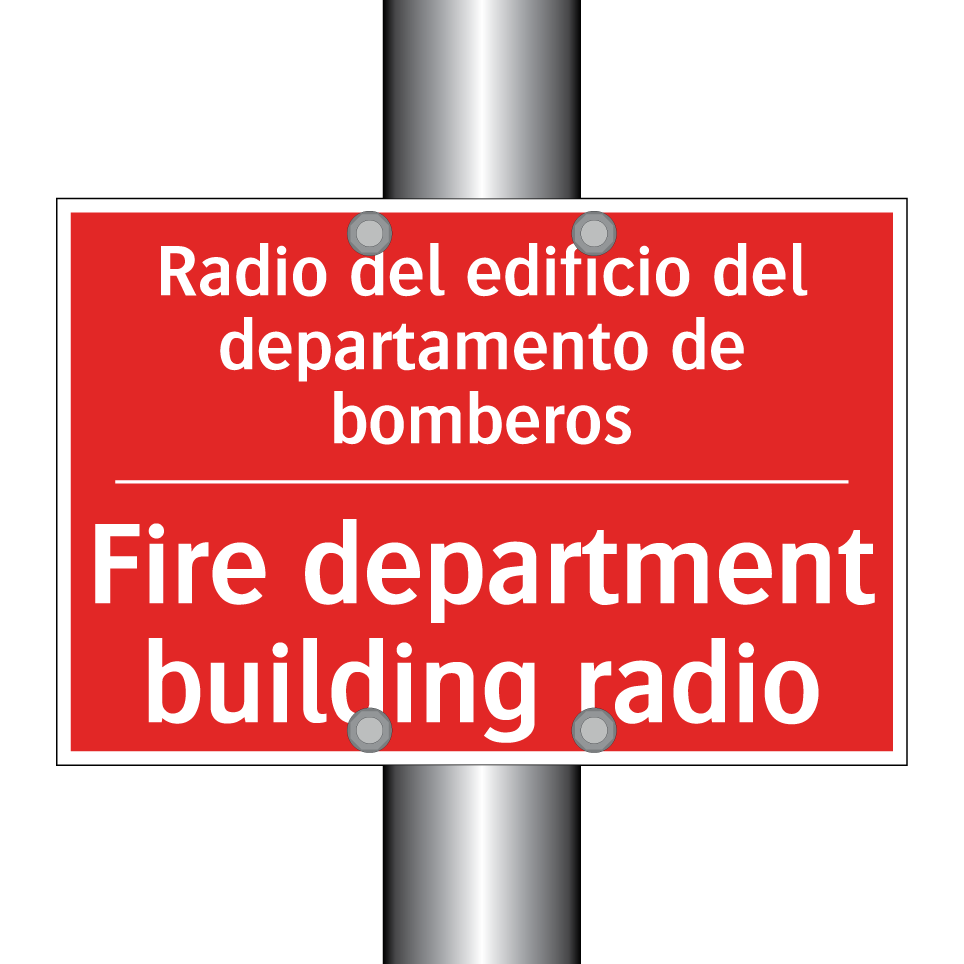 Radio del edificio del /.../ - Fire department building radio