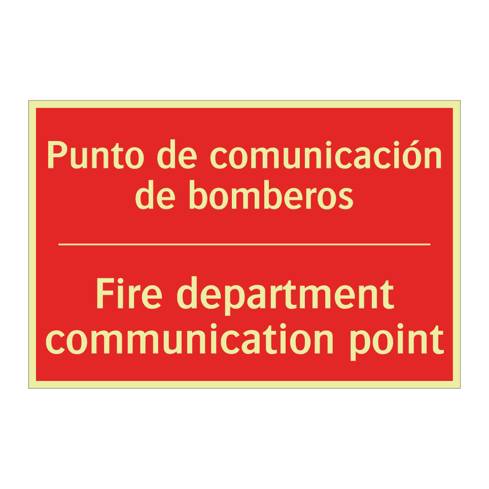 Punto de comunicación de /.../ - Fire department communication /.../