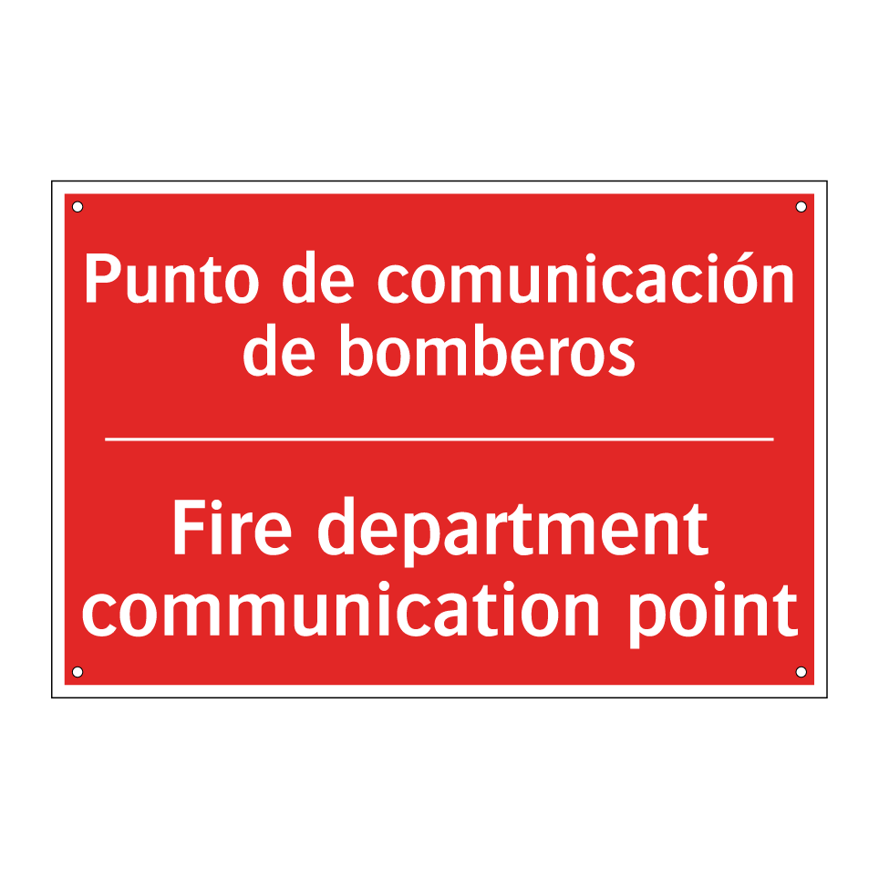 Punto de comunicación de /.../ - Fire department communication /.../