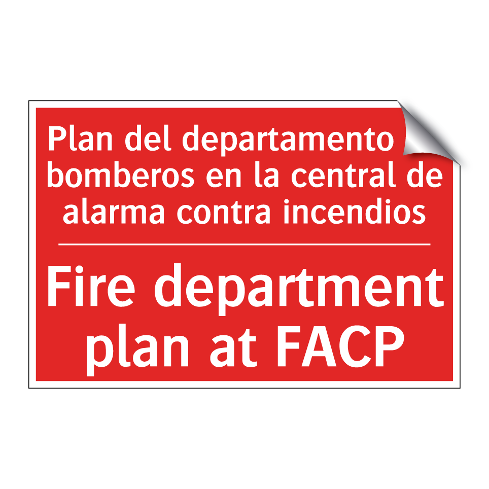 Plan del departamento de /.../ - Fire department plan at FACP