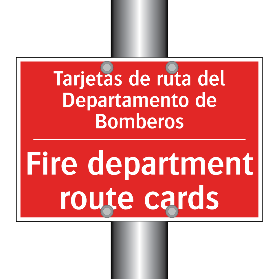 Tarjetas de ruta del /.../ - Fire department route cards
