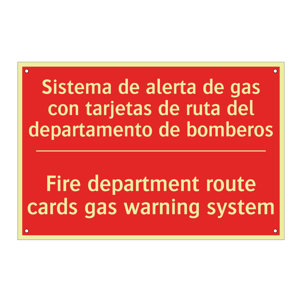 Sistema de alerta de gas con /.../ - Fire department route cards /.../