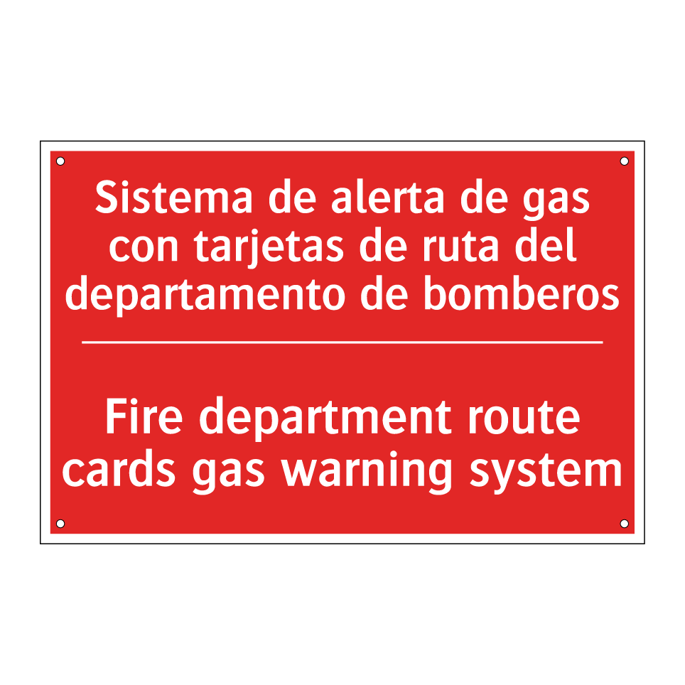 Sistema de alerta de gas con /.../ - Fire department route cards /.../