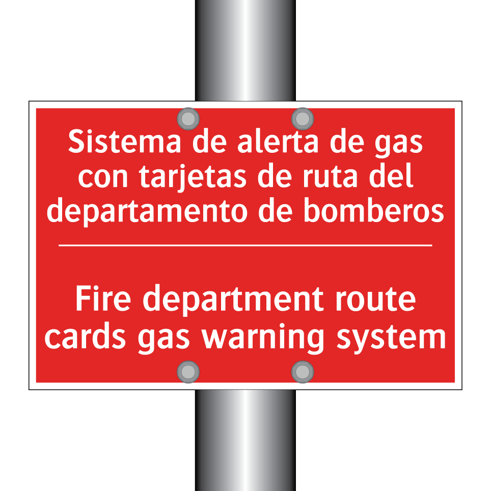 Sistema de alerta de gas con /.../ - Fire department route cards /.../
