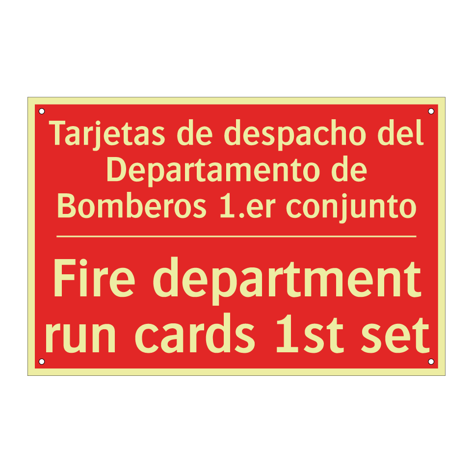 Tarjetas de despacho del /.../ - Fire department run cards 1st /.../