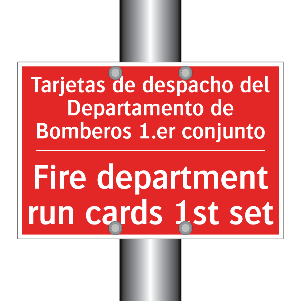 Tarjetas de despacho del /.../ - Fire department run cards 1st /.../