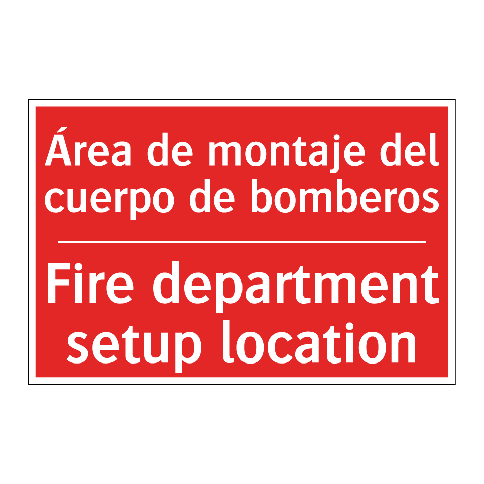 Área de montaje del cuerpo de /.../ - Fire department setup location