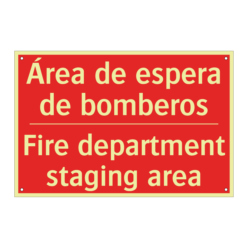 Área de espera de bomberos - Fire department staging area