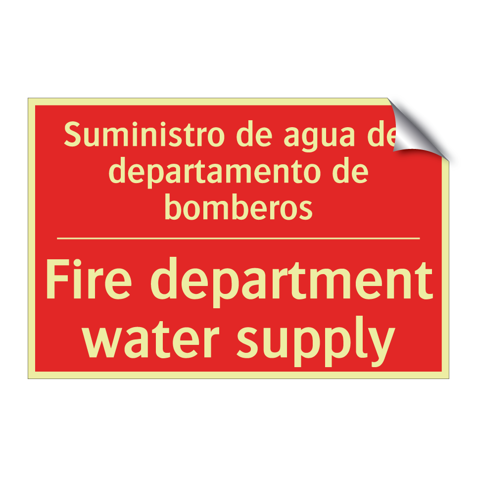 Suministro de agua del /.../ - Fire department water supply