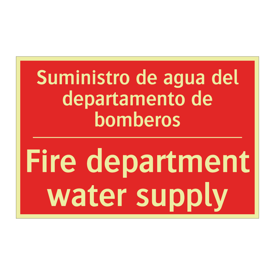 Suministro de agua del /.../ - Fire department water supply