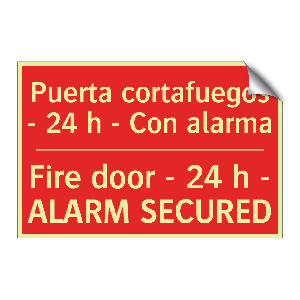 Puerta cortafuegos - 24 h - /.../ - Fire door - 24 h - ALARM /.../