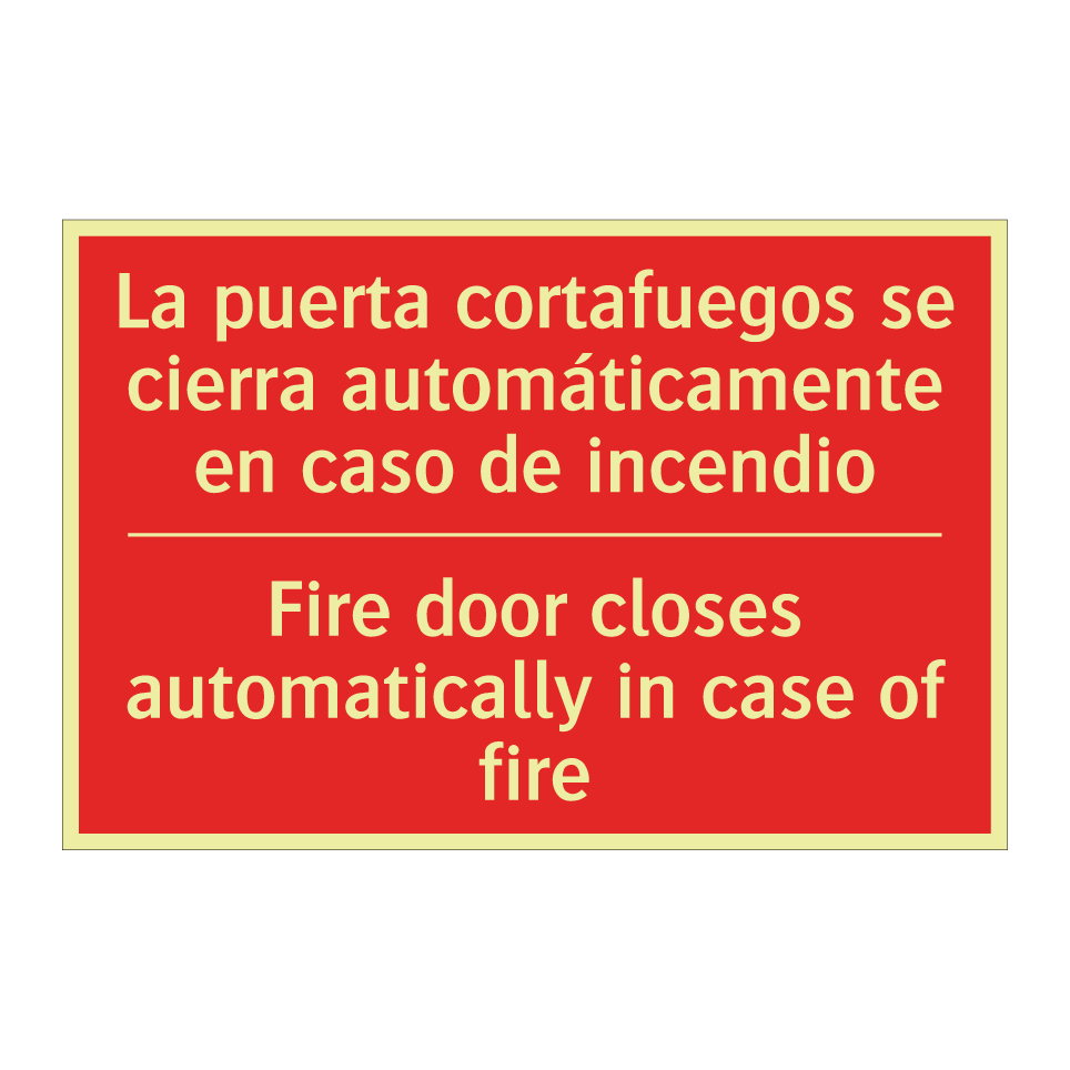 La puerta cortafuegos se /.../ - Fire door closes /.../