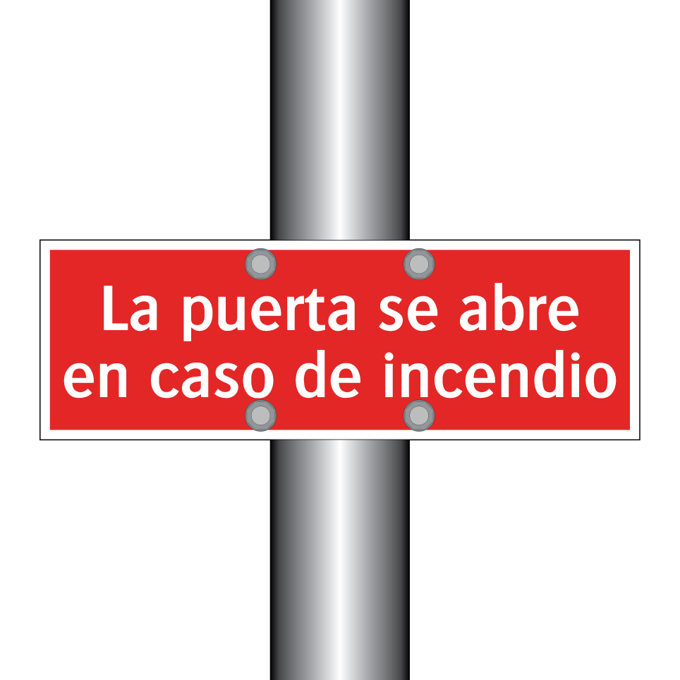 La puerta se abre en caso de incendio