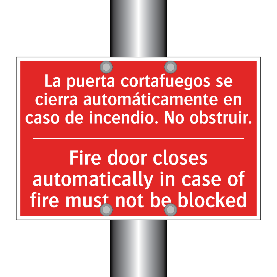 La puerta cortafuegos se /.../ - Fire door closes /.../