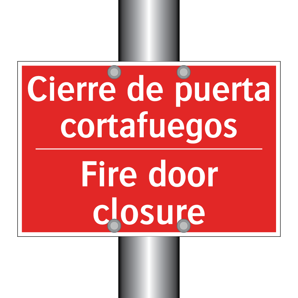 Cierre de puerta cortafuegos - Fire door closure