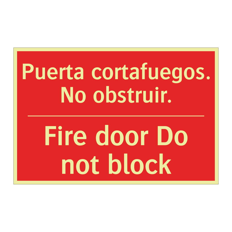 Puerta cortafuegos. No /.../ - Fire door Do not block