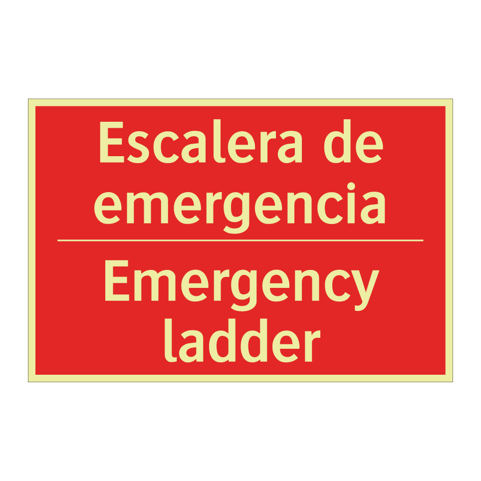 Escalera de emergencia - Emergency ladder