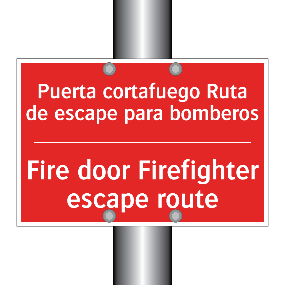 Puerta cortafuego Ruta de /.../ - Fire door Firefighter escape /.../